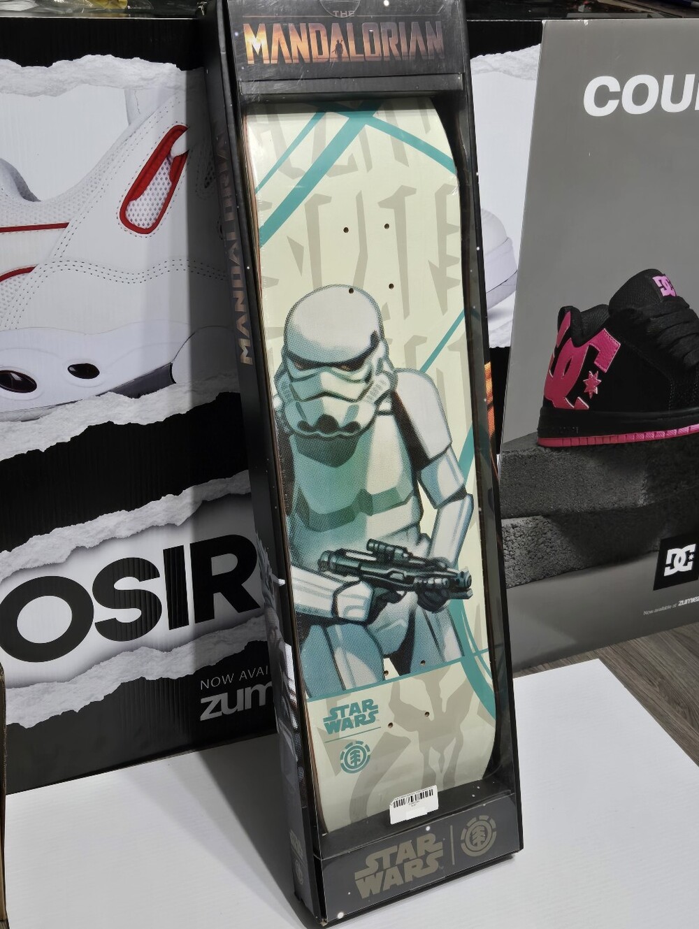 Star Wars Stormtrooper Skateboard Deck Blister Pack Size 8.25